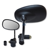 Matte black 7/8 universal oval bar bar end mirror - image 1