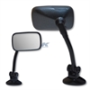 Carbon universal long stem fairing mount mini rectangle mirror - image 1