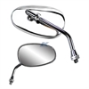 Chrome universal mini-classic mirror - image 1