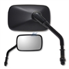 Black universal mini rectangle mirror Harley mount - image 1
