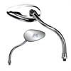 Chrome teardrop Yamaha reverse thread 10mm RH - image 1