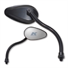 Black teardrop Yamaha reverse thread 10mm RH - image 1