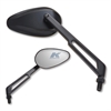 New X-treme black long billet stem universal teardrop mirror - image 1