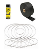 Black Titanium Exhaust Wrap Kit [2 in. x 50 ft.] - image 1