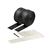 Black Titanium Exhaust Wrap Kit [2 in. x 50 ft., 1,800 Degree F Direct Heat Rating]