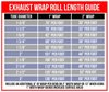 Exhaust / Header Wrap Kit Black Wrap w/Black HT Silicone Coating - image 3