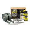 Automotive Exhaust / Header Wrap Kit Black Wrap w/ Black HT Silicone Coating - image 1