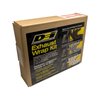 Automotive Exhaust / Header Wrap Kit Black Wrap w/ Black HT Silicone Coating - image 2