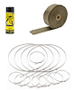 Tan Titanium Exhaust Wrap Kit [2 in. x 50 ft.] - image 1