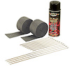 Motorcycle Exhaust Pipe Wrap Kit With Black HT Silicone Coating - image 1