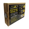 10112 Exhaust / Header Wrap Kit Tan Wrap w/ Aluminum HT Silicone Coating - image 2