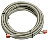Braided Hose Line Red, -4 AN x 5" - image 1