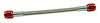 Braided Hi-Flo Hose Line Red, -4/-3 AN x 7" - image 1
