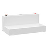 100-Gallon L-Shape Steel Transfer Tank [White] - image 1