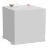 53-Gallon Rectangle Steel Transfer Tank [White] - image 1