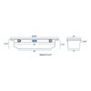69 in. Angled Crossover Low-Profile Truck Tool Box [Bright Aluminum] - image 2
