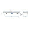 69 in. Crossover Truck Tool Box & Rail [Bright Aluminum] - image 3
