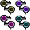 LED Halo Kit for Late-Model Ford Bronco with Base Headlights [ColorSHIFT, RF Controller] - image 3