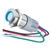 Pre Wired OnOff Flush Mount LED Switch Blue - image 1