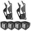 Jeep JK Dual Mounting Pillar Brackets + Lights Combo - image 1