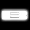 Illuminated LED Letter (B) Matte White Badge [White LED] - image 1