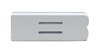 Illuminated LED Letter (B) Matte White Badge [White LED] - image 2