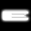 Illuminated LED Letter (E) Matte White Badge [White LED] - image 1