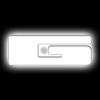 Illuminated LED Letter (G) Matte White Badge [White LED] - image 1