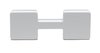 Illuminated LED Letter (H) Matte White Badge [White LED] - image 2