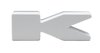 Illuminated LED Letter (K) Matte White Badge [White LED] - image 2