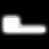 Illuminated LED Letter (L) Matte White Badge [White LED] - image 1