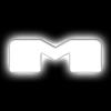 Illuminated LED Letter (M) Matte White Badge [White LED] - image 1