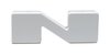 Illuminated LED Letter (N) Matte White Badge [White LED] - image 2