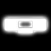 Illuminated LED Letter (Q) Matte White Badge [White LED] - image 1