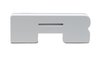 Illuminated LED Letter (R) Matte White Badge [White LED] - image 2