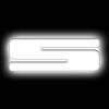 Illuminated LED Letter (S) Matte White Badge [White LED] - image 1