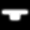 Illuminated LED Letter (T) Matte White Badge [White LED] - image 1