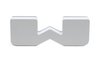 Illuminated LED Letter (W) Matte White Badge [White LED] - image 2