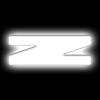 Illuminated LED Letter (Z) Matte White Badge [White LED] - image 1