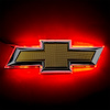 Illuminated Emblem Rear Chevy Bowtie for 2014-2015 Chevy Camaro - Dual Intensity - Red - image 1
