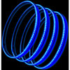 Illuminated LED Wheel Rings Blue Light - image 1