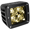 Off Road Light This is a 3" square light with a spot light beam and yellow lens - image 1
