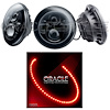 High Powered Sealed Beam Headlight Black Bezel - image 1