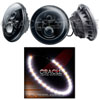 High Powered Sealed Beam Headlight Black Bezel - image 1