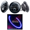 High Powered Sealed Beam Headlight Black Bezel - image 1