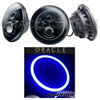 High Powered Sealed Beam Headlight Black Bezel - image 1