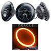 High Powered Sealed Beam Headlight Black Bezel - image 1