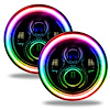 High-Powered LED Headlight Assembly with ColorSHIFT Halo [Jeep Wrangler JL] - image 1