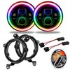 High-Powered LED Headlight Assembly with ColorSHIFT Halo [Jeep Wrangler JL] - image 3
