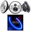 High Powered Sealed Beam Headlight Chrome Bezel - image 1